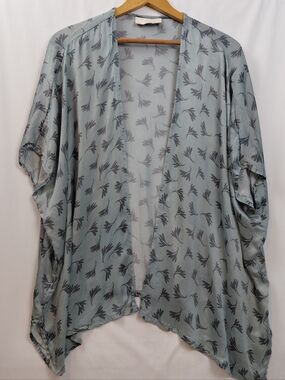 Reistor Cover Up One Size Green Blue Cupro Bemberg